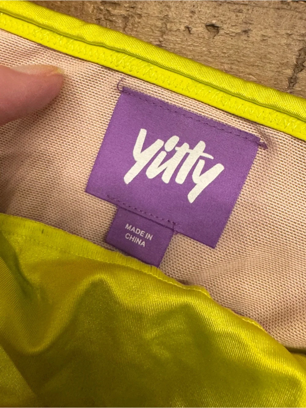 YITTY Neon Bandeau Bikini Top